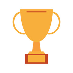 trophy cup icon image vector illustration design 