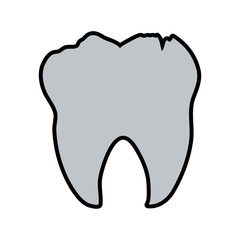 tooth dental care related icon image vector illustration design 