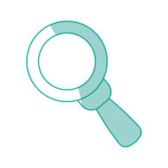 magnifying glass tool vector icon illustration graphic design