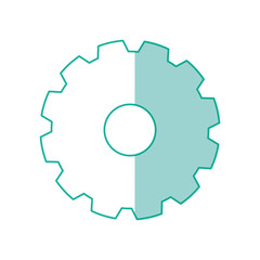 gear machinery engine vector icon illustration graphic design