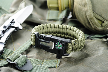 green survival bracelet