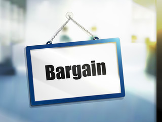 bargain text sign