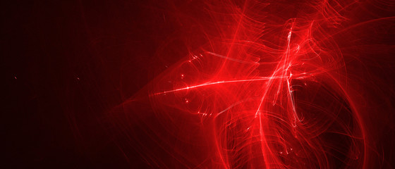 red glow energy wave.