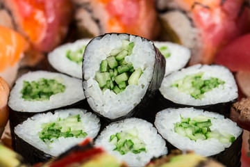 Close up of kappa maki