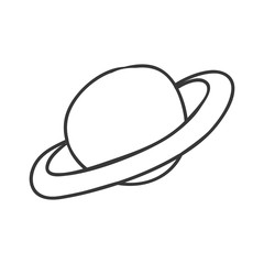 saturn planet cartoon vector icon illustration graphic design