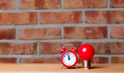 alarm clock and bulb