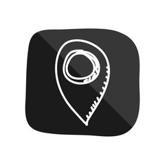 destination pointer doodle vector icon illustration graphic design