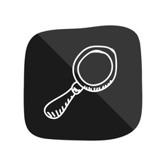 magnifying glass tool vector icon illustration graphic design