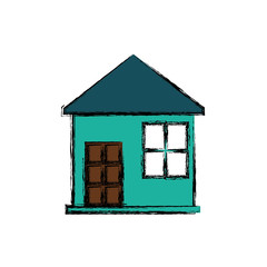 house building home vector icon illustration graphic design