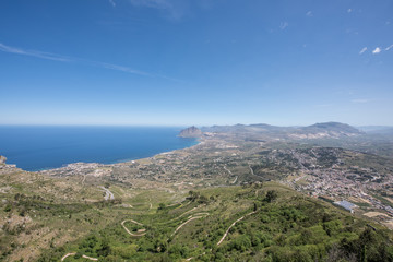 Panorama da Erice, San Vito Lo Capo, Sicilia