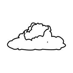 cumulus cloud weather natural meteorology vector illustration