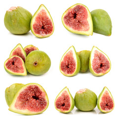 Figs on a white background