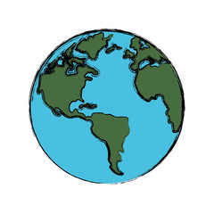 earth planet sphere vector icon illustration graphic design