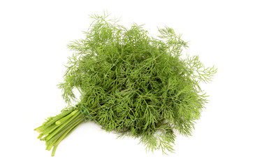 dill on a white background