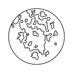 map round worl earth planet design vector illustration