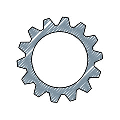 gear machinery engine vector icon illustration graphic design