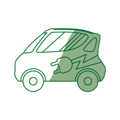 electric vehicule car vector icon illustration graphic design