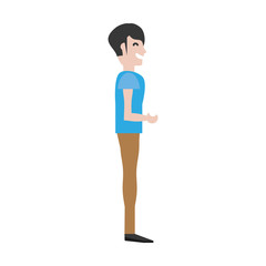 adult male avatar vector icon illustration colored