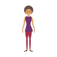 female woman adult young vector icon illustration