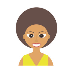 female woman adult young vector icon illustration