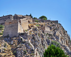 Fototapeta na wymiar Grecce Nafplion, Palamidi medieval castle
