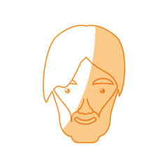 adult male avatar vector icon illustration colored