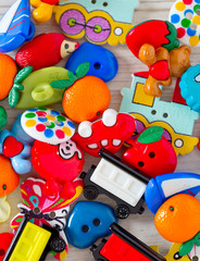 Obraz premium pile of colorful buttons