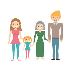 family portrait relationships vector icon illustration graphic design