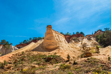 Fototapeta premium Rustrel, Colorado Français.