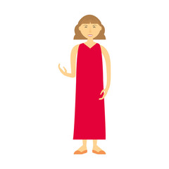 woman adult young vector icon illustration design