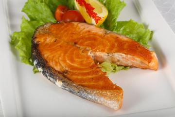 Roasted salmon