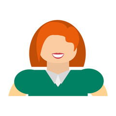 woman adult young vector icon illustration design