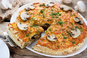 Mushroom pie