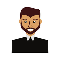 adult male beard vector icon illustration design graphic