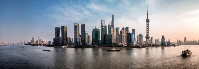 Shanghai skyline by day