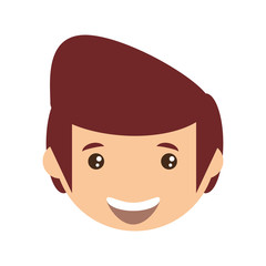 adult male head vector icon illustration design