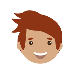 adult male head vector icon illustration design