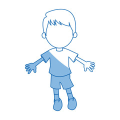avatar boy student portrait image vector illustration