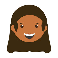 woman adult young head vector icon illustration design