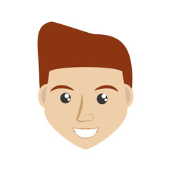 adult male head vector icon illustration design