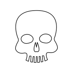 skull piracy virus technology concept vector illustration