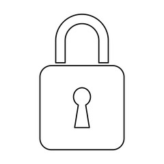 padlock security data protection privacy vector illustration