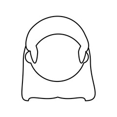 Obraz na płótnie Canvas woman adult young head vector icon illustration design