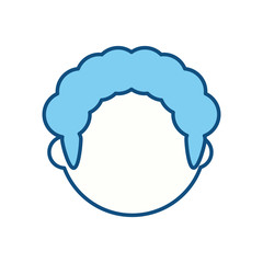 adult male head vector icon illustration design