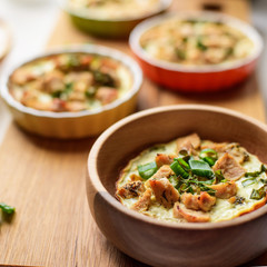 tart with chicken