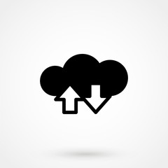Cloud download icon