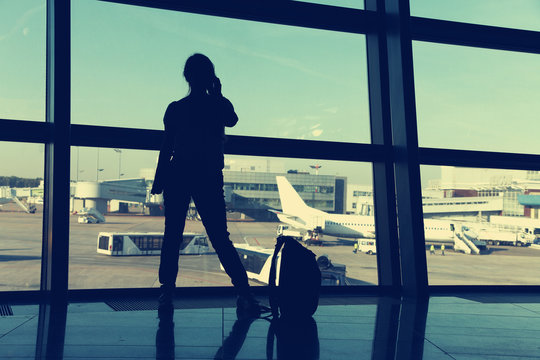 businesswoman at the airport