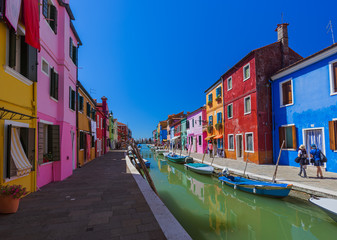 Naklejka na ściany i meble Burano village - Venice Italy