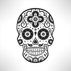 Crâne décoratif mexicain, jour des morts