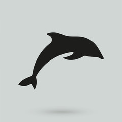 Fototapeta premium dolphin icon